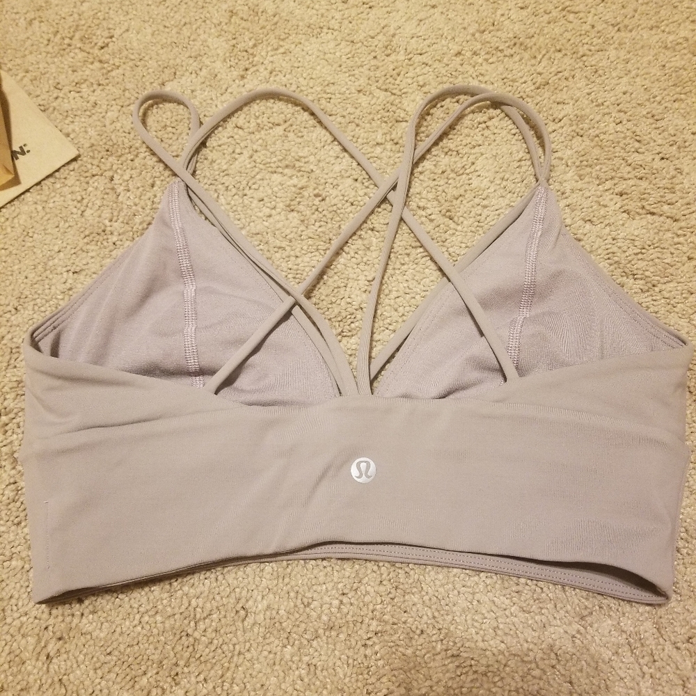 Lululemon pushing limits dark chrome bra sz 8 - Picture 5 of 7